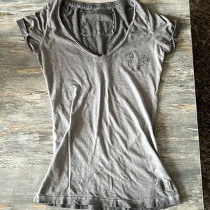 True religion cuffed sleeve bling t-shirt